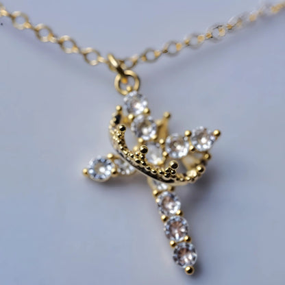 Crown Cross Necklace