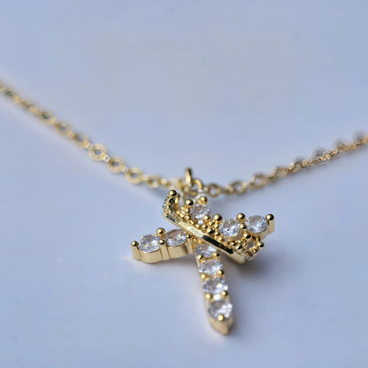 Crown Cross Necklace